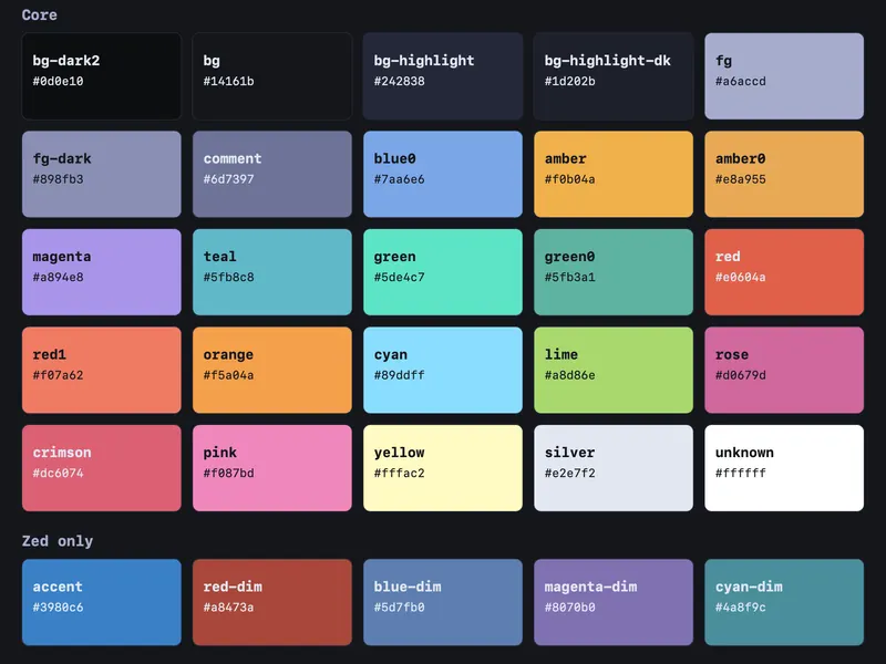 Tenebrous Color Scheme